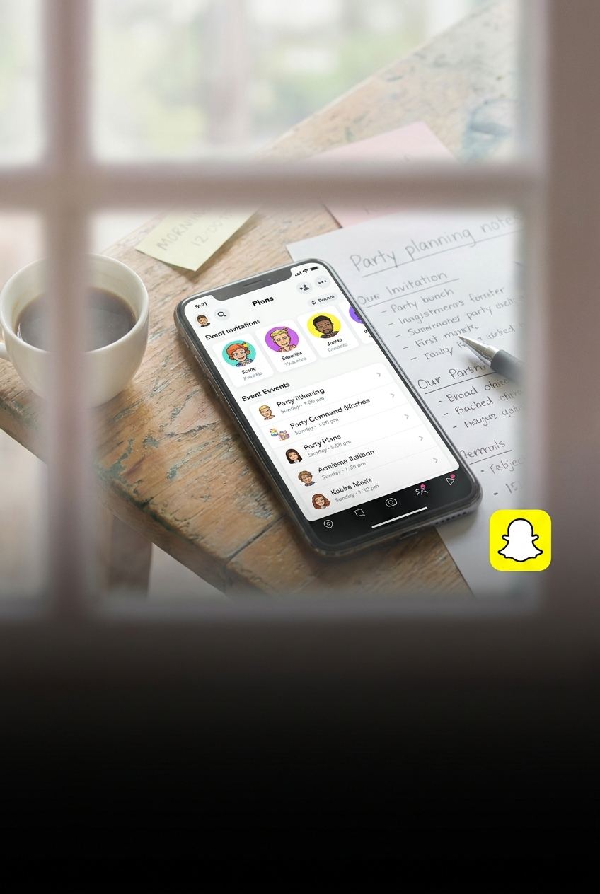 Snapchat'in Yeni 'Plans' Özelliği Grup Sohbetlerini Etkinliğe Dönüştürüyor