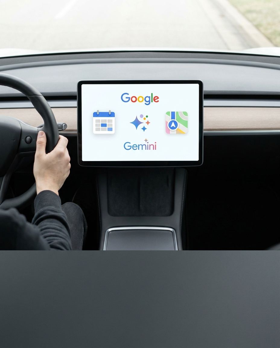 Gemini Artık Arabanızı Takvimle, Gmail'le ve Haritayla Konuşturuyor